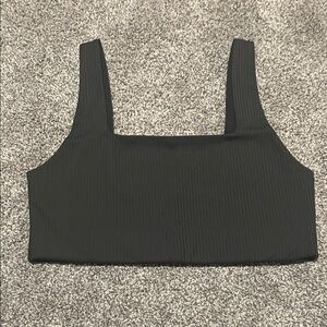 Girlfriend Collective Dylan top - Black Ribbed